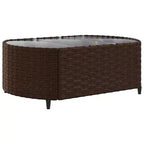 vidaXL Patio Sofa Set with Cushions Lounge Setting Outdoor Furniture Poly Rattan