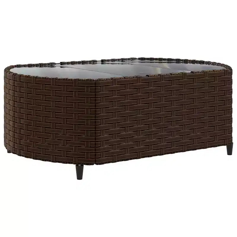 vidaXL Patio Sofa Set with Cushions Lounge Setting Outdoor Furniture Poly Rattan