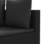 vidaXL Patio Sofa Set with Cushions Lounge Setting Outdoor Furniture Poly Rattan