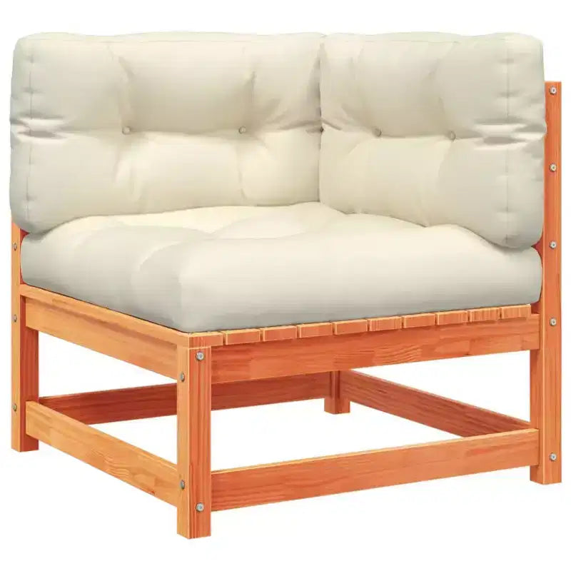 vidaXL 2 Piece Patio Sofa Set Solid Wood Pine