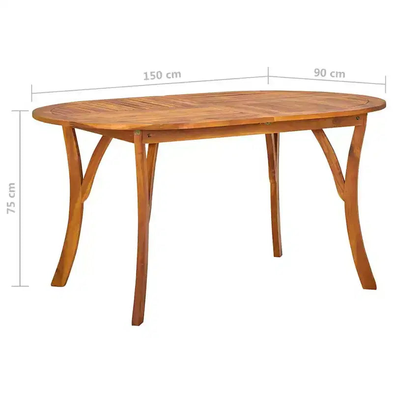 vidaXL Ensemble de salle à manger Bois d'acacia massif, résine tressée, acier revêtu par poudre