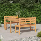 vidaXL Garden Dining Set Natural Wood Fine Sanded Teak Hardwood Standard