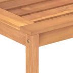 vidaXL Garden Dining Set Natural Wood Fine Sanded Teak Hardwood Standard