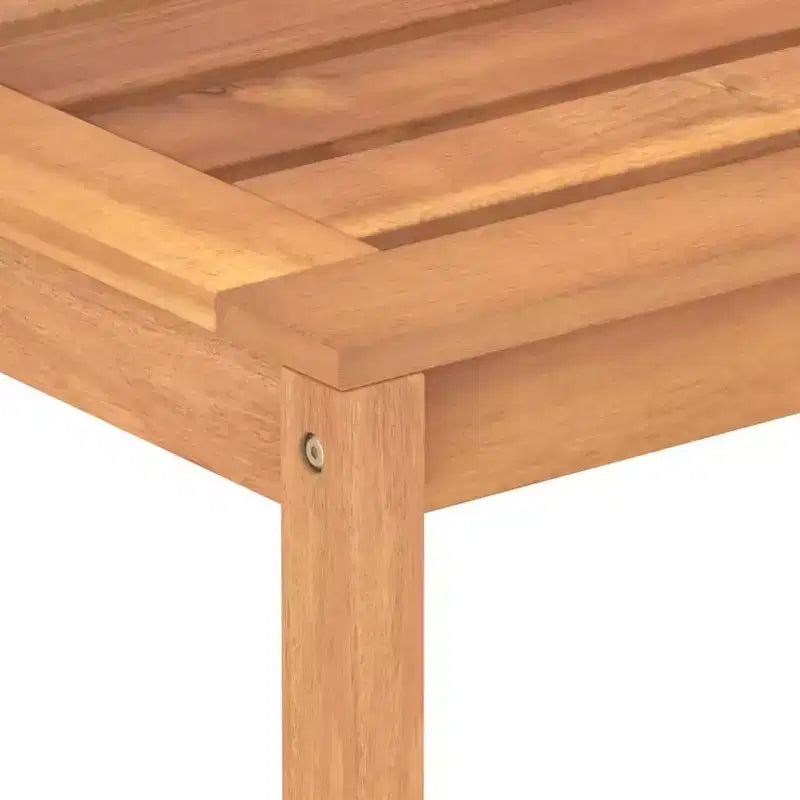 vidaXL Garden Dining Set Natural Wood Fine Sanded Teak Hardwood Standard