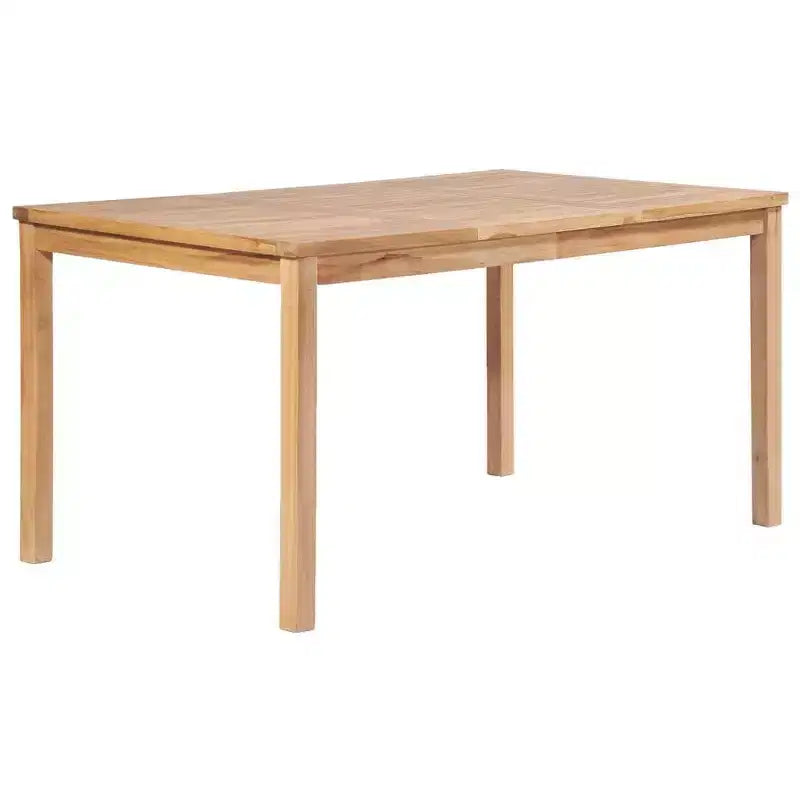 vidaXL Garden Dining Set Natural Wood Fine Sanded Teak Hardwood Standard