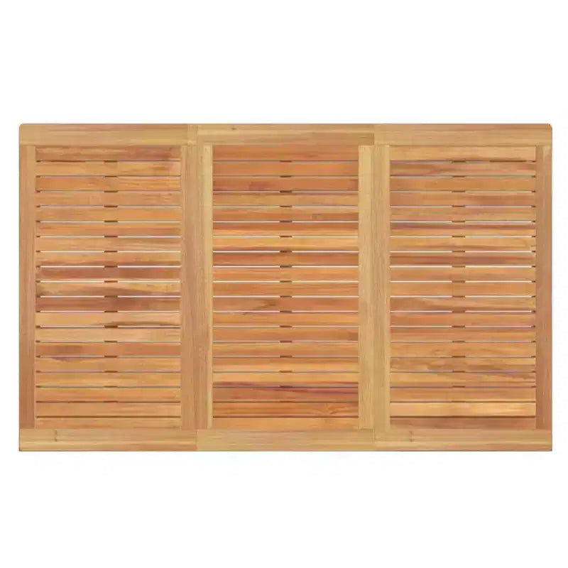 vidaXL Garden Dining Set Natural Wood Fine Sanded Teak Hardwood Standard
