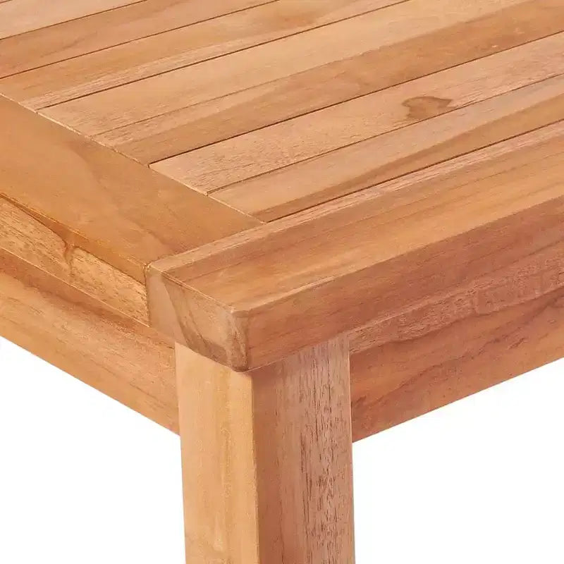 vidaXL Garden Dining Set Natural Wood Fine Sanded Teak Hardwood Standard