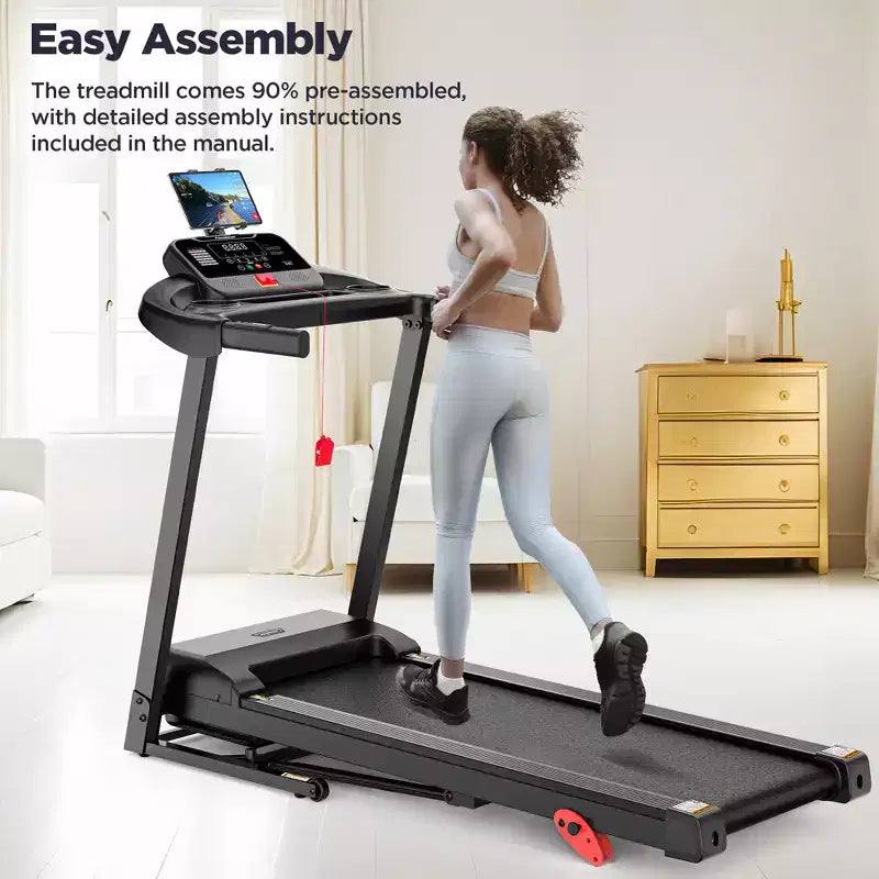 Treadmill on sale  3.5HP Folding Treadmill for Home, 12% Manual Incline, 7.5 MPH, 71 Programs, APP Control, Heart Rate Monitor, knee strap gift