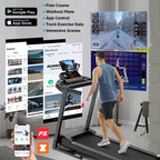 Treadmill on sale  3.5HP Folding Treadmill for Home, 12% Manual Incline, 7.5 MPH, 71 Programs, APP Control, Heart Rate Monitor, knee strap gift