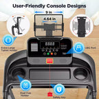 Treadmill on sale  3.5HP Folding Treadmill for Home, 12% Manual Incline, 7.5 MPH, 71 Programs, APP Control, Heart Rate Monitor, knee strap gift