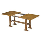 6 Pieces Dining Table Set with Bench for 6, Kitchen Table Set with Storage Drawer and 4 Upholstered Dining Chairs