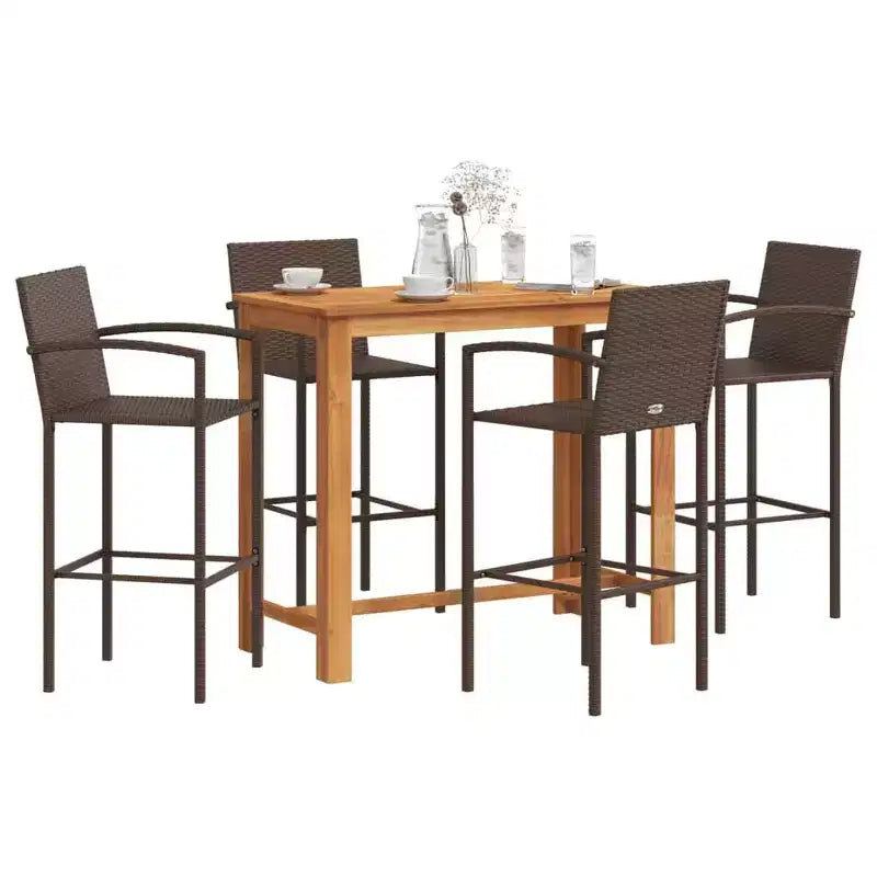 vidaXL Outdoor Bar Furniture Set