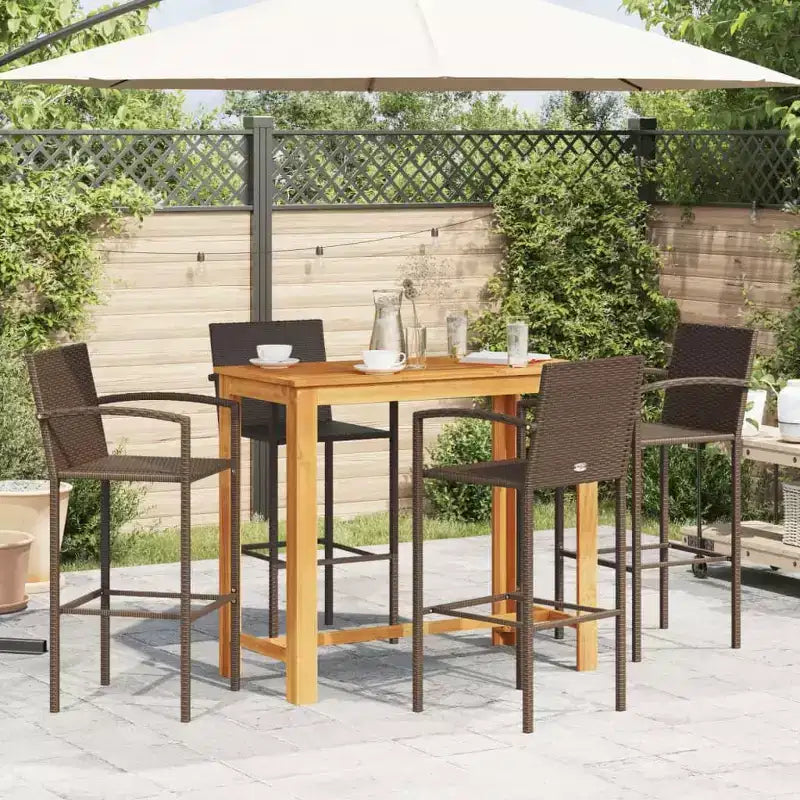 vidaXL Outdoor Bar Furniture Set
