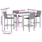 vidaXL Outdoor Bar Furniture Set