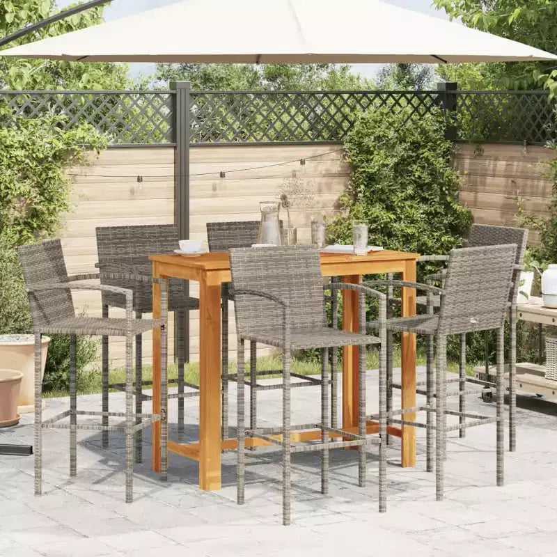 vidaXL Outdoor Bar Furniture Set