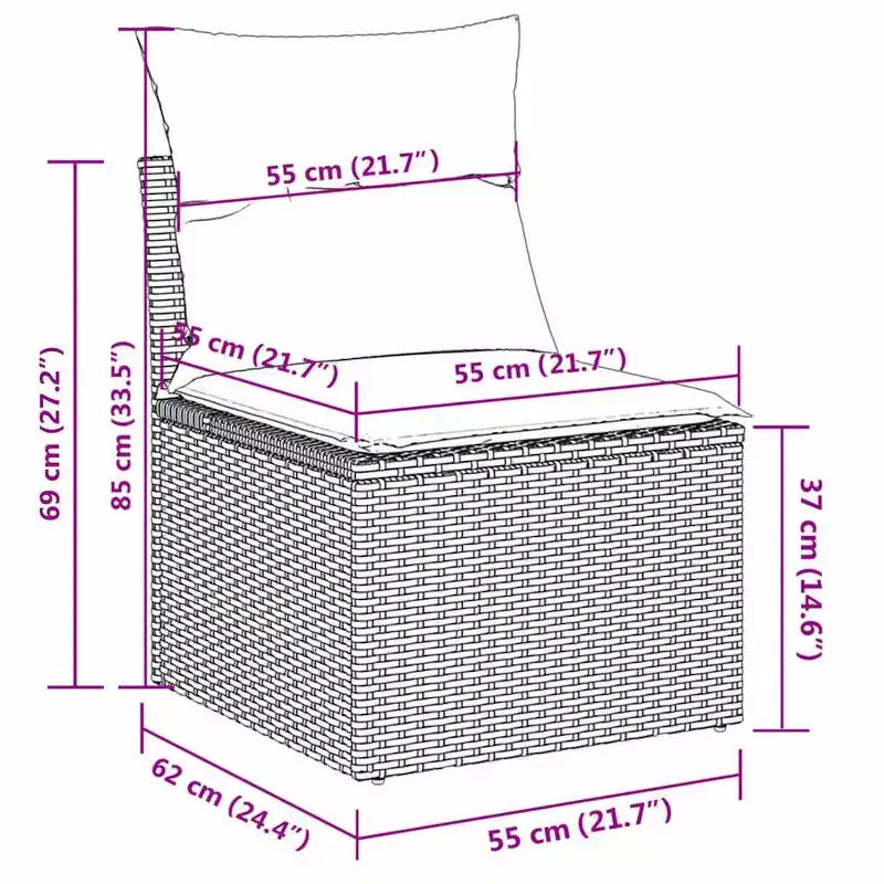 vidaXL Outdoor Furniture Set - Choose Your Color for the Patio