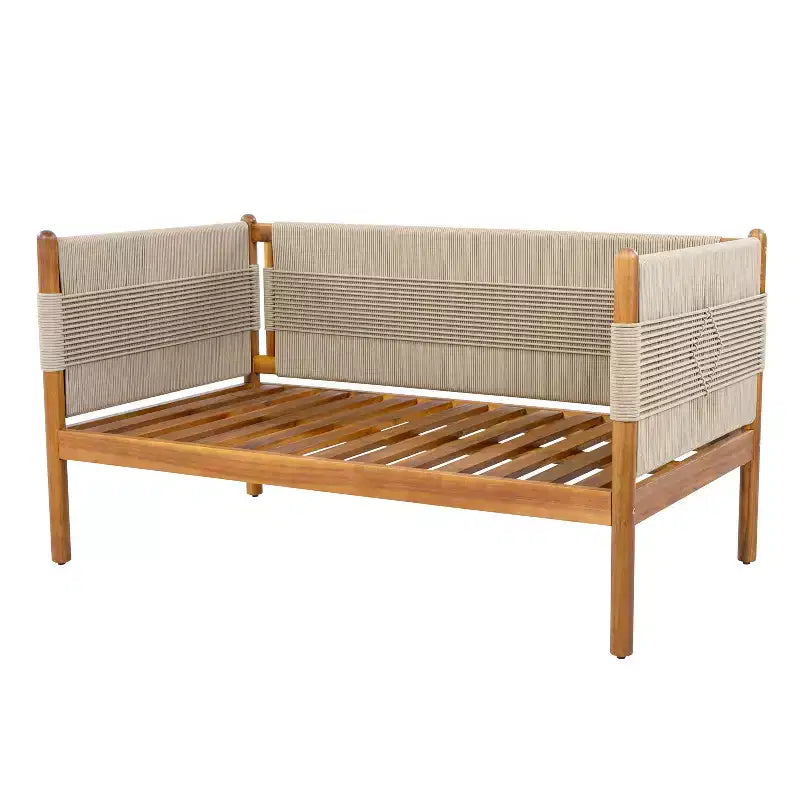 Christopher Knight Home Dahyun Modern 4 Piece Outdoor Acacia Wood Seating Set with Slatted Table