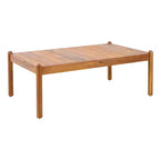 Christopher Knight Home Dahyun Modern 4 Piece Outdoor Acacia Wood Seating Set with Slatted Table