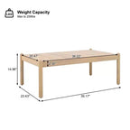 Christopher Knight Home Dahyun Modern 4 Piece Outdoor Acacia Wood Seating Set with Slatted Table