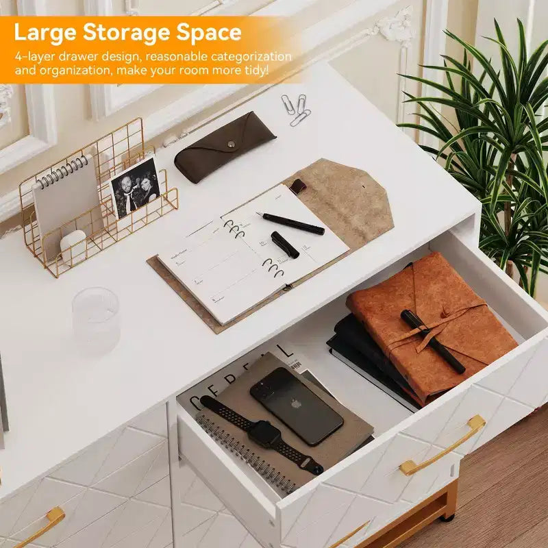 COZONY 36 Tall 8-Drawer Dresser Chest with Soft-Close Drawers, Modern Storage Organizer for Bedroom Closet Hallway