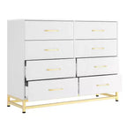 COZONY 36 Tall 8-Drawer Dresser Chest with Soft-Close Drawers, Modern Storage Organizer for Bedroom Closet Hallway