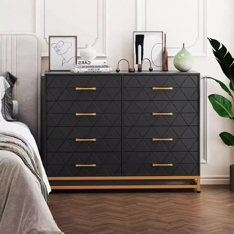 COZONY 36 Tall 8-Drawer Dresser Chest with Soft-Close Drawers, Modern Storage Organizer for Bedroom Closet Hallway