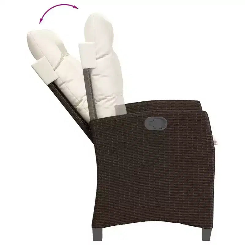 vidaXL Outdoor Dining Set in Poly Rattan
