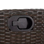 vidaXL Outdoor Dining Set in Poly Rattan