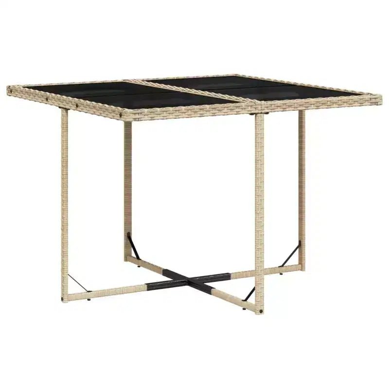 vidaXL Patio Dining Set Set of 10 PE rattan 11 Piece Foldable