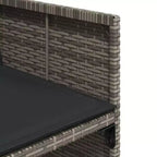 vidaXL Patio Dining Set Set of 14 PE rattan 14-seater Foldable