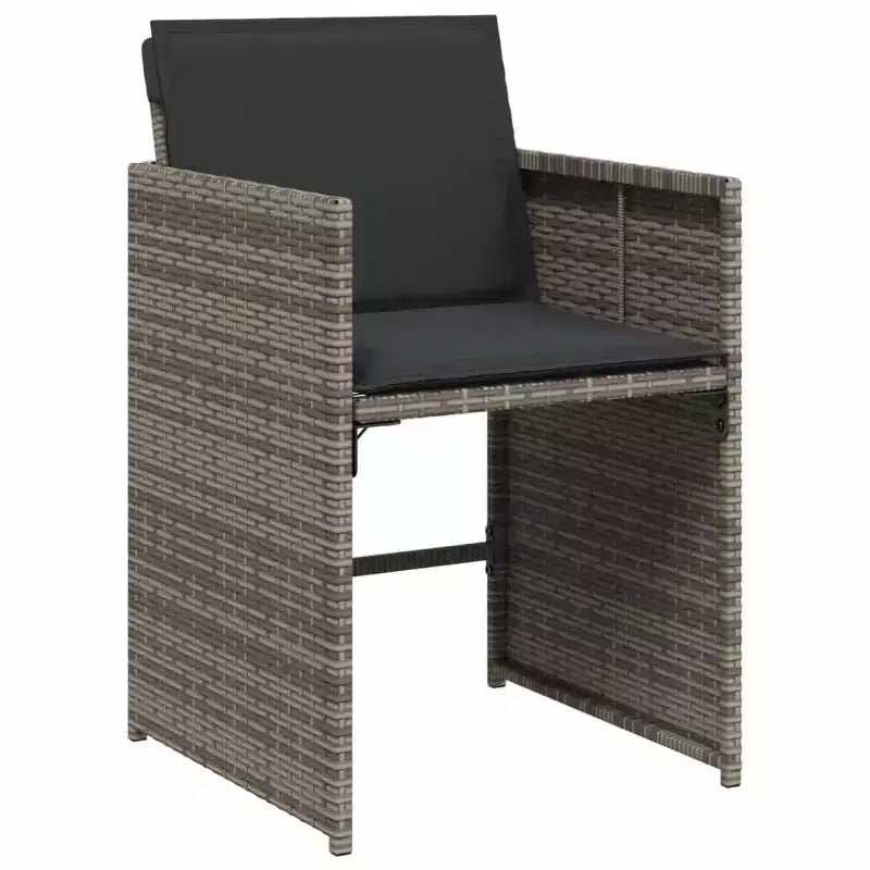 vidaXL Patio Dining Set Set of 14 PE rattan 14-seater Foldable
