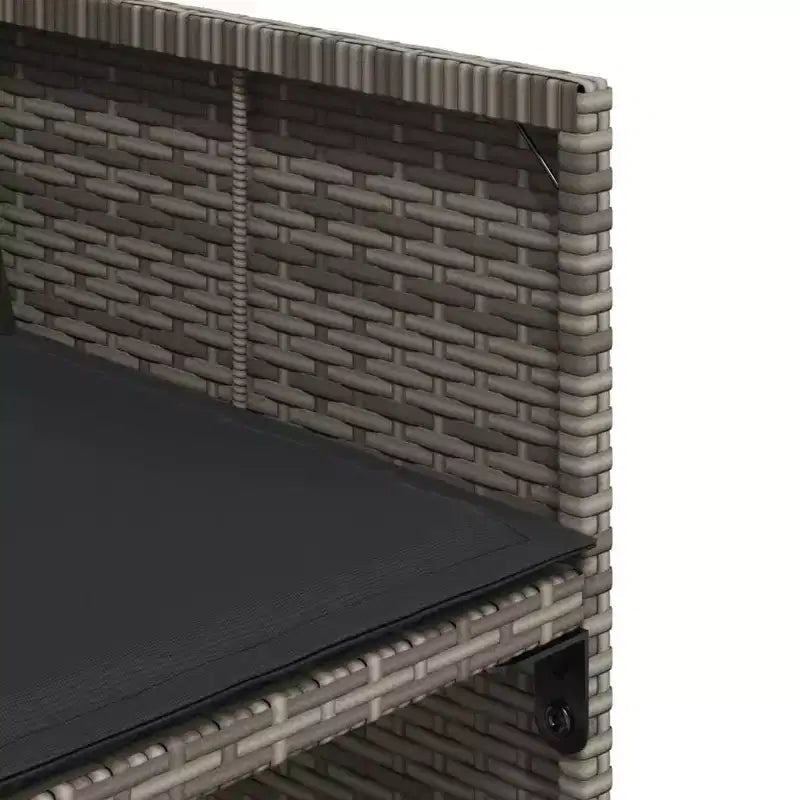 vidaXL Patio Dining Set Set of 14 PE rattan 14-seater Foldable