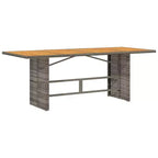 vidaXL Outdoor Dining Set with Cushions Poly Rattan