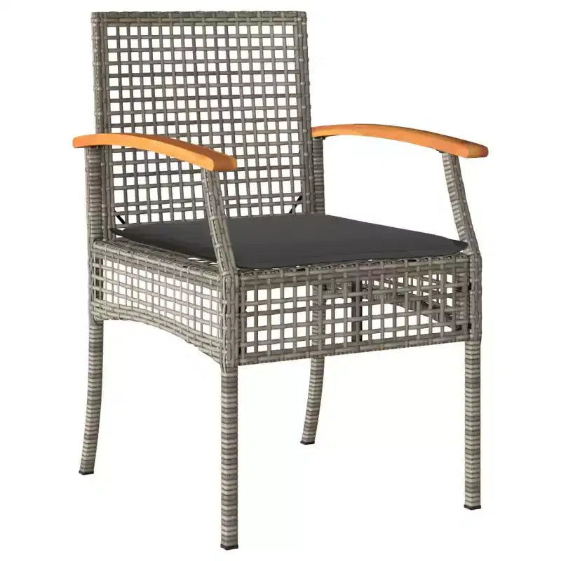 vidaXL Modern Garden Dining Set with Cushions