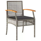 vidaXL Garden Dining Set with Cushions - Modern Design