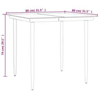 vidaXL Garden Dining Set with Cushions - Modern Design