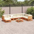 vidaXL Patio Sofa Set Outdoor Seating Modular Sofa Solid Wood Pine
