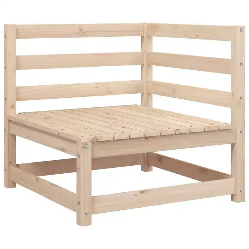 vidaXL Patio Sofa Set Outdoor Seating Modular Sofa Solid Wood Pine