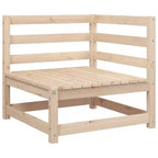 vidaXL Patio Sofa Set Outdoor Seating Modular Sofa Solid Wood Pine