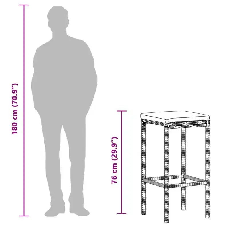 vidaXL Outdoor Garden Bar Set in Different Colors