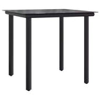 vidaXL Adjustable Garden Dining Set - Poly Rattan with Cushions