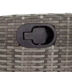 vidaXL Patio Dining Set with Cushions Poly Rattan