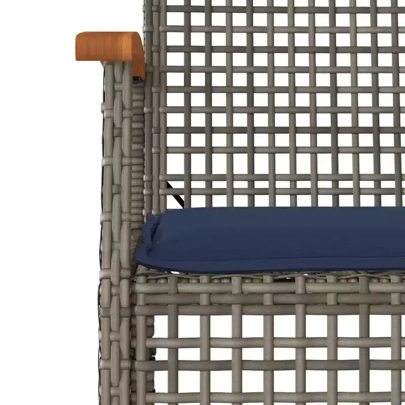 vidaXL Patio Dining Set Set of 6 PE Rattan Large Removable Covers