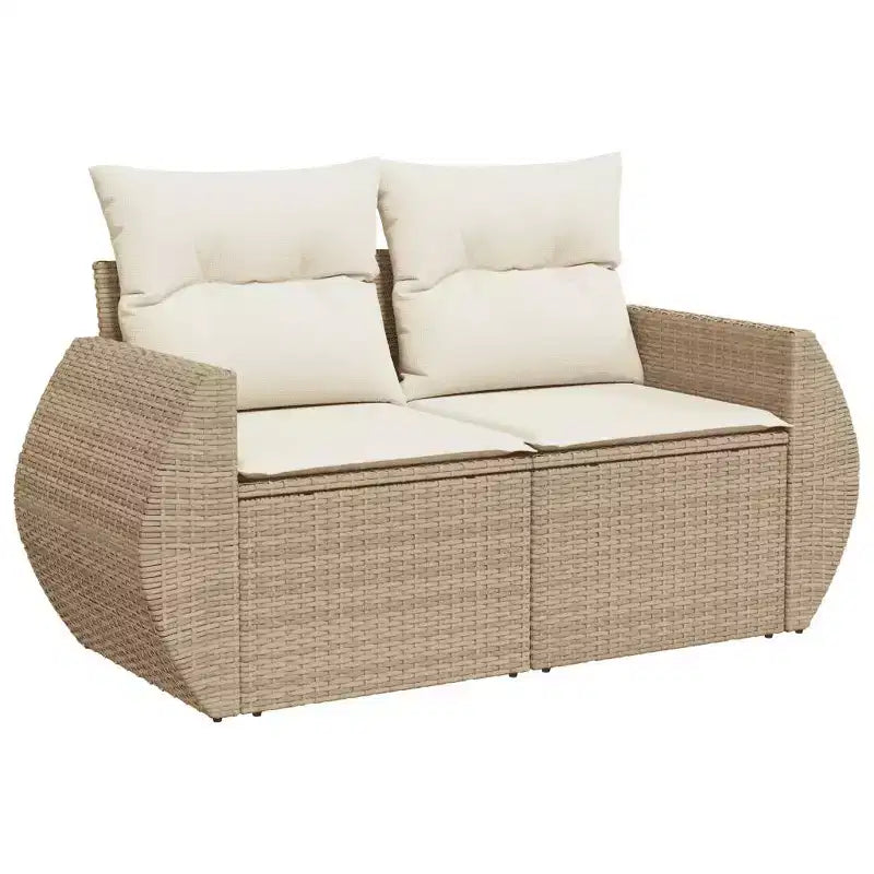 vidaXL Patio Sofa Set Adjustable Feet Garden Sofa Set Rectangular