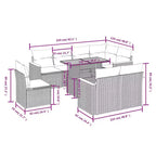 vidaXL Outdoor Sofa Set with Cushions in,, and Options
