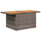 vidaXL Ensemble de canapés de jardin en résine tressée 7 pièces Accoudoirs réglables