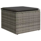 vidaXL Salon de jardin avec coussins en poly rotin multicolore