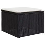vidaXL Salon de jardin avec coussins en poly rotin multicolore