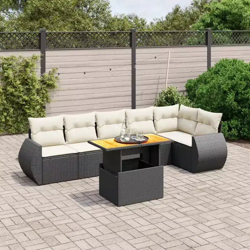 vidaXL Garden Sofa Set with Cushions and Table in Different Colors