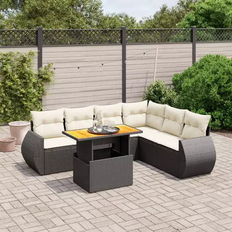 vidaXL Garden Sofa Set with Cushions and Table in Different Colors